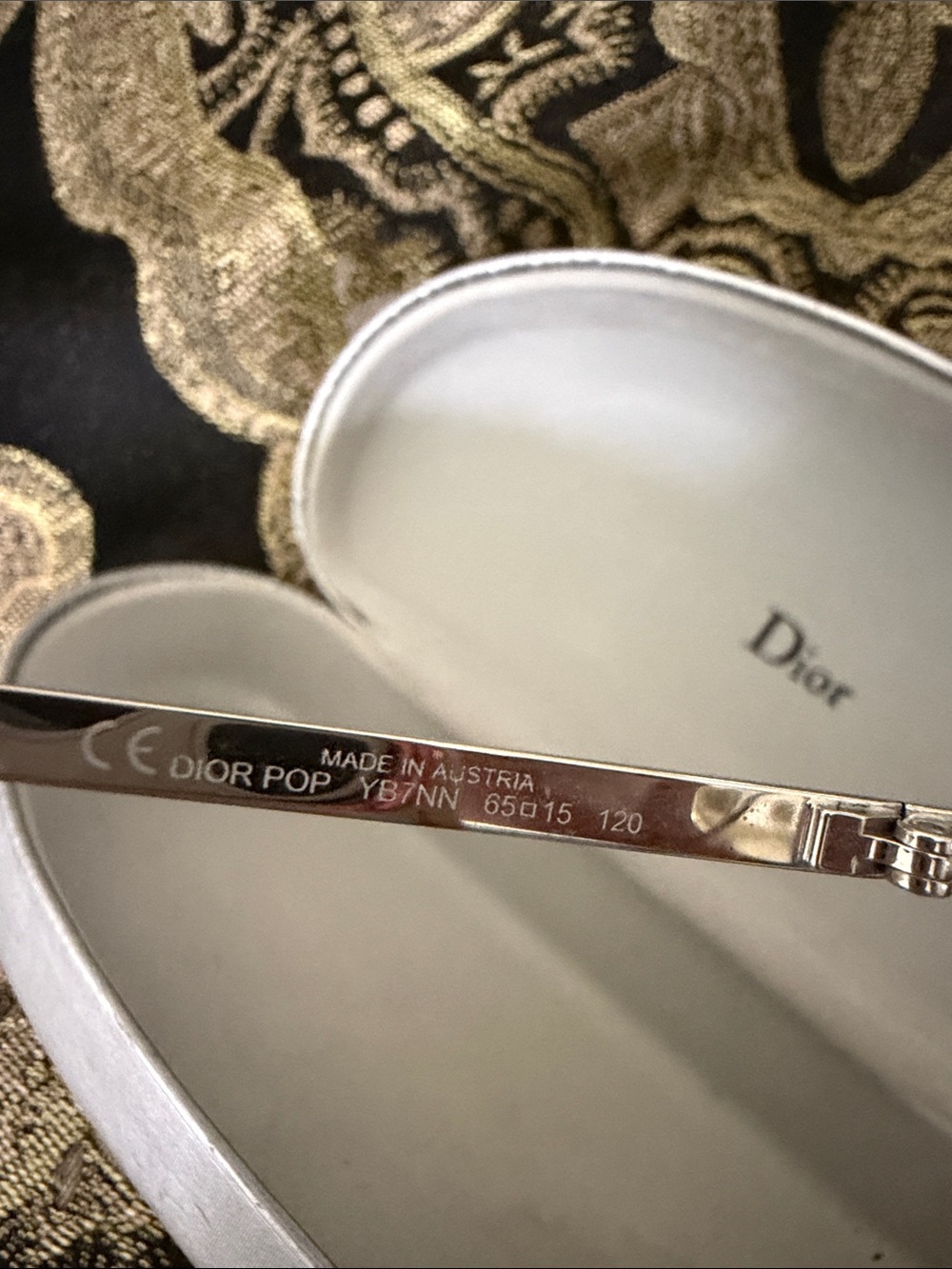 Authentic Dior Rimless Sunglasses in Clear and Silver - Picture 10 of 10